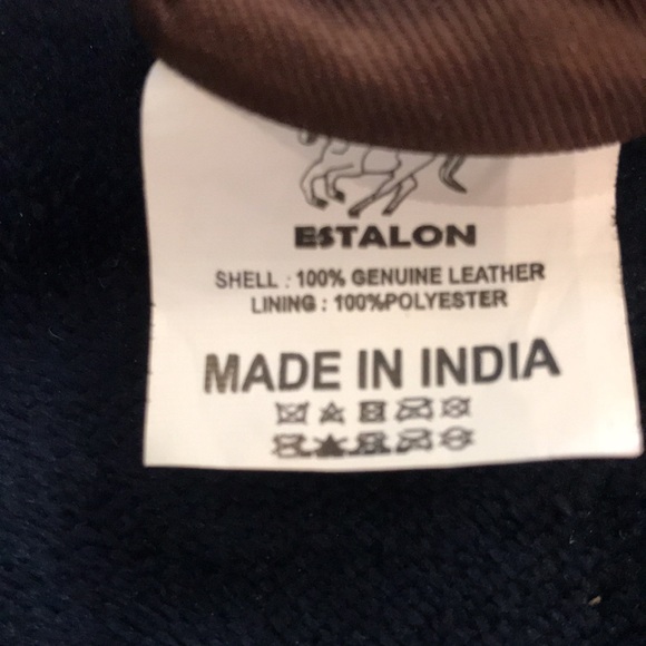 ESTALON BROWN LEATHER SHOULDER BAG - Picture 9 of 9